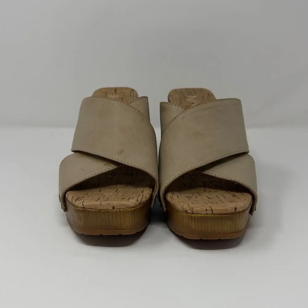 Korks Women's Lynda Comfort Slide Sandals - Tan - 8